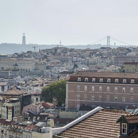 Appartamento Vista Espetacular Baixa E Rio Lisbona Esterno foto