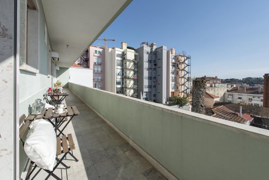 Appartamento Vista Espetacular Baixa E Rio Lisbona Esterno foto