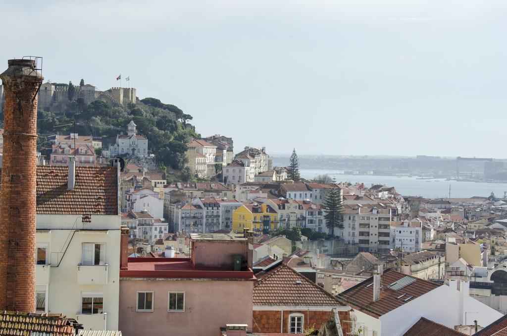 Appartamento Vista Espetacular Baixa E Rio Lisbona Esterno foto