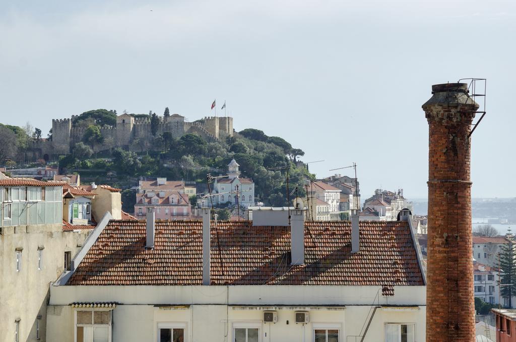 Appartamento Vista Espetacular Baixa E Rio Lisbona Esterno foto